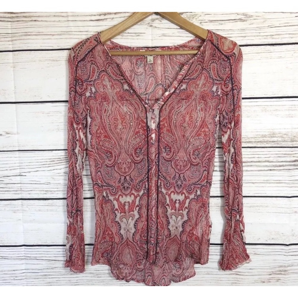 Lucky Brand Sheer Blouse